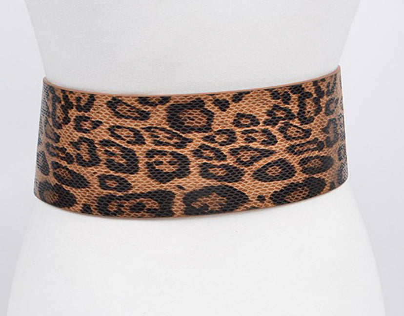 Luxe Leopard Print Belt