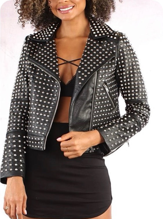 Studded Love Moto Jacket