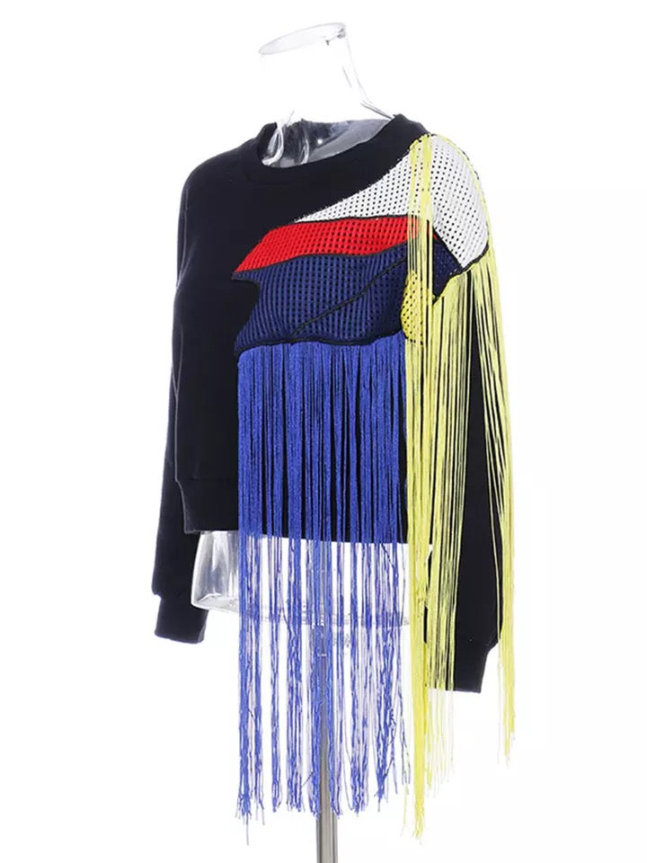 Simone Fringe Sweater