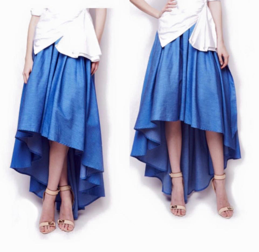 Denim Highs & Lows Skirt