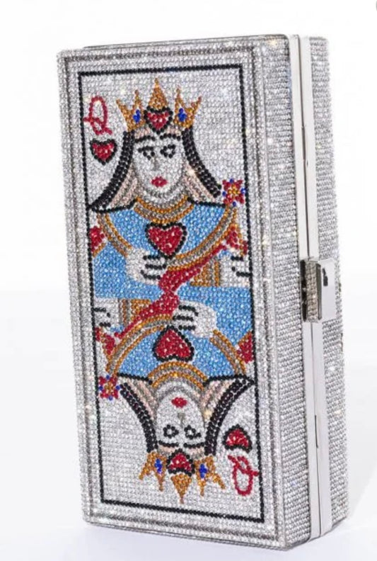 Bling Queen Of Hearts Clutch