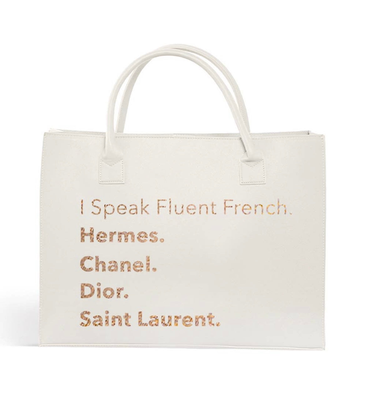 Fluent French Tote- Ivory – Top Tier