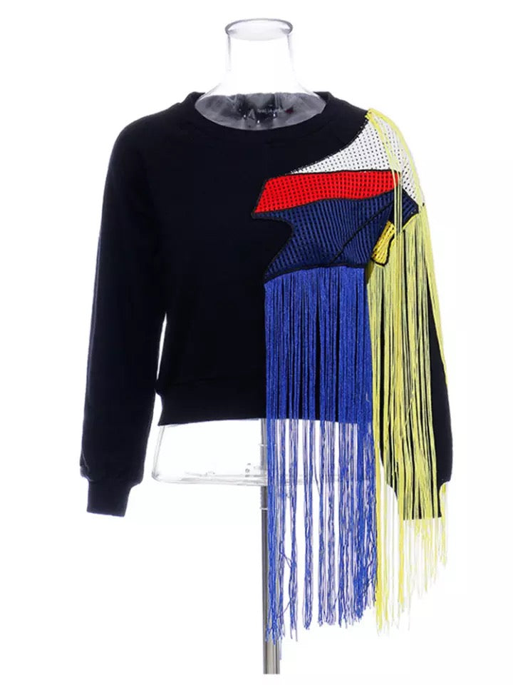 Simone Fringe Sweater